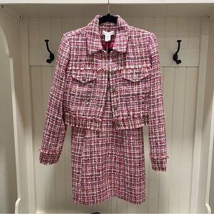 House of Harlow Pink Tweed Jacket and Dress
